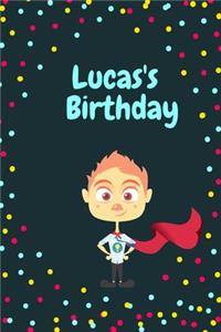 Lucas's Birthday Cute Hero Gift _ Notebook