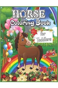 Horse Coloring Book for Toddlers