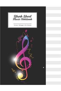 Blank Sheet Music Notebook
