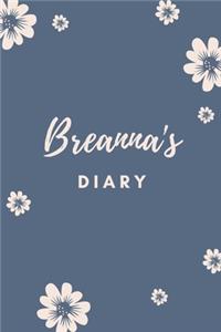 Breanna's Diary: Personalized Name Gift / Diary / Journal / Notebook