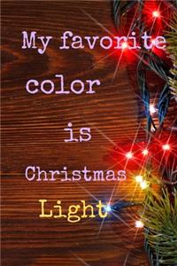 My favorite color is Christmas light