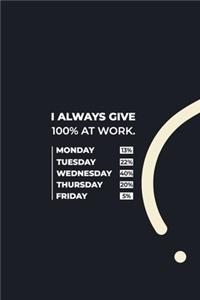 I Always give 100% at Work.