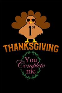 1st thanksgiving you complete me