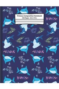 Sharks Primary Composition Notebook