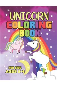 Unicorn Coloring Book for Kids Ages 2-4