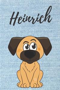 personalisiertes Notizbuch Hunde / Malbuch / Tagebuch / Journal / DIN A5 / Geschenk Heinrich