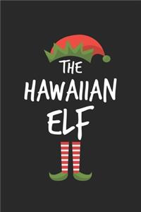 Funny Hawaiian Elf Christmas Notebook Gift