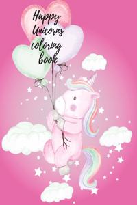 Happy Unicorns coloring book