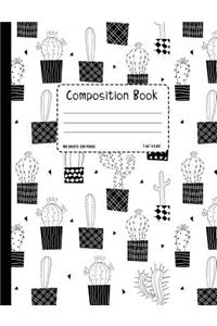 Cactus Notebook College Ruled