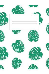 Tropical Hawaiian Monstera Leaves School Supplies