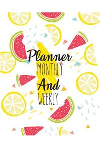 Planner Monthly and Weekly