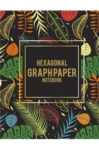 Hexagonal Graph Paper Notebook: Summer Palm Tree, 1/4 Inch Hexagons Graph Paper Notebooks 8.5