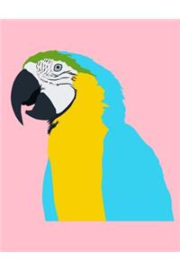Parrot Sketchbook: Parrot Bordered Sketchbook for Kids. Funny Parrot Drawing Book for Boys and Girls (Blank Bordered Sketchbooks)150 Pages Large 8.5x11 Parrot Sketch Paper Book