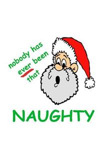 Funny Christmas Composition Book Santa Shocked Nobody That Naughty 130 Pages