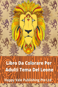 Libro Da Colorare Per Adulti Tema Del Leone