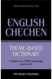 Theme-based dictionary British English-Chechen - 9000 words