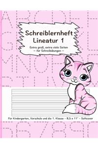 Schreiblernheft Lineatur 1