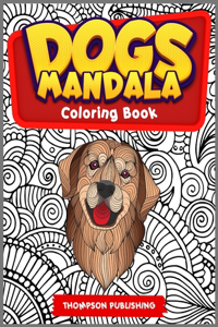 Dogs mandala coloring book