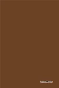 Journal Pages - Brown Cover(Unruled)