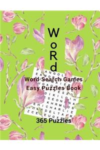 Word Word Search Games Easy Puzzles Book 365 Puzzles