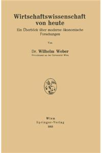 Wirtschaftswissenschaft Von Heute