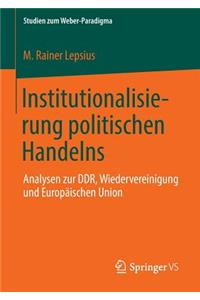 Institutionalisierung Politischen Handelns