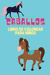 Caballos Libro de colorear para niños