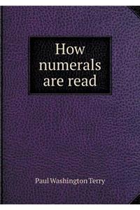 How Numerals Are Read