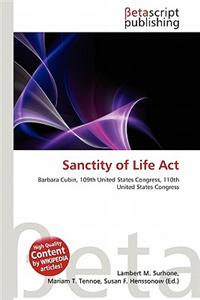 Sanctity of Life ACT