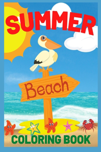 Summer Beach Coloring Book