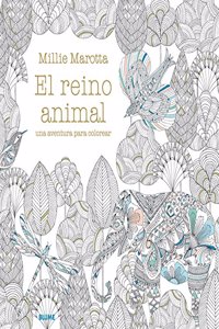 El reino animal: una aventura para colorear