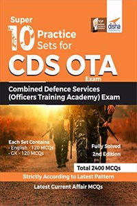 Super 10 Practice Sets for CDS OTA Exam (Combined Defence Services Officers Training Academy) 2nd Edition [Paperback] Disha Experts
