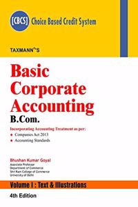 Basic Corporate Accounting - B.Com (CBCS) (Set of 2 Volumes) (4th Edition January 2019)