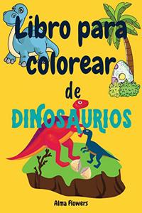 Libro para colorear de dinosaurios
