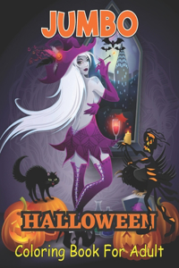 Jumbo Halloween Coloring Book for Adults