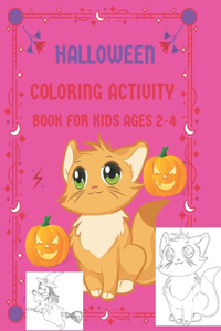 halloween coloring activity book for kids ages 2-4