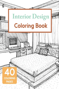 Interior Design Coloring Book
