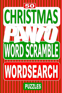 50 Christmas Panto Word Scramble Word Search Puzzles
