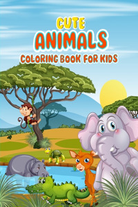 cute animals coloring book for kids