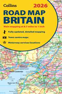 2026 Collins Road Map of Britain