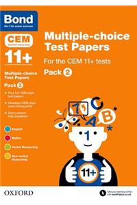 Bond 11+: Multiple-choice Test Papers for the CEM 11+ tests Pack 2: Ready for the 2024 exam