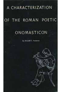 A Characterization of the Roman Poetic Onomasticon