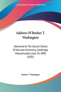 Address Of Booker T. Washington