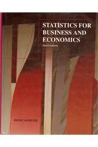 Statistics For Business And Economics, 3/Ed.