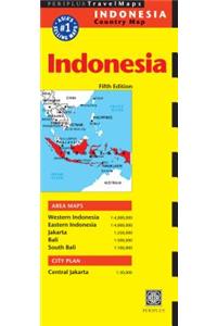 Indonesia Travel Map Fifth Edition