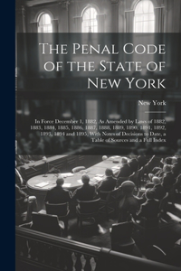 Penal Code of the State of New York