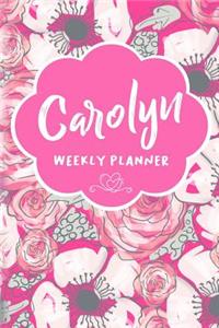 Carolyn Weekly Planner: Undated Version include Habit Tracker Monthly Review Journal Prompt book Dot Grid Note