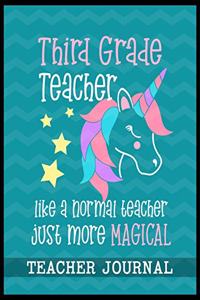 Third Grade Teacher like a normal teacher just more Magical Teacher Journal