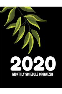 2020 Monthly Schedule Organizer