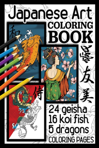 Japanese Art Coloring Book